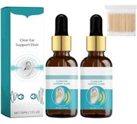 Echopure Organic Ear Support Elixir, Tinniease Spray for Tinnitus,EchoEase Tinnitus Relief Spray,Tinnitus Relief for Ringing Ears,Natural Herbal,Relieve Ear Discomfort (2 Pcs)