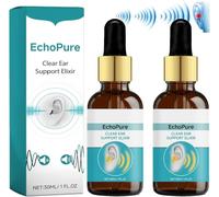 EchoPure Organic Ear Support Elixir, Tinniease Spray for Tinnitus, Tinnitus Relief for Ringing, Cleans The Ears, Tinnitus Relief Spray, Ear Care Sprays, Relieve Ear Discomfort (2 Pcs)