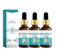 Echopure Organic Ear Support Elixir, Tinniease Spray for Tinnitus, Tinnitus Relief for Ringing Ears, Natural Herbal, Relieve Ear Discomfort for Travel & Daily Refresh (3Pcs, 30ml)