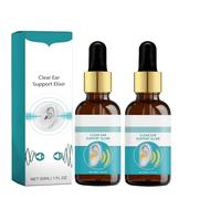Echopure Organic Ear Support Elixir, Tinniease Spray for Tinnitus, Tinnitus Relief for Ringing Ears, Natural Herbal, Relieve Ear Discomfort for Travel & Daily Refresh (2Pcs, 30ml)