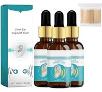EchoPure Organic Ear Support Elixir, Tinniease Spray for Tinnitus, Tinnitus Relief for Ringing, Relieve Ear Discomfort (3 Pcs)