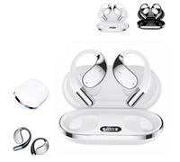 Echosene 168 Languages Ai Translation Earbuds, Q39 Ai Translation Clip-On Bluetooth Earphones, Wireless Multi-language Instant Headphones for Business Travel(White,1pc)
