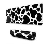 Echoserein Cow Print Skin Gaming Mouse Pad Large XL Long Extended Pads Big Mousepad Keyboard Mouse Mat Desk Pad Home Office Decor Accessories for Computer Pc Laptop