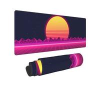 Echoserein Retro Purple Cool Vaporwave Gaming Mouse Pad Large XL Desk Mat Long Extended Pads Big Mousepad for Home Office Decor Accessories 31.5 X 11.8 Inch
