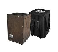 Echoslap Vintage Crate Cajon -Vintage Dark, Hand Crafted, Siam Oak Body, Maple Front Plus Gig Bag