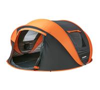 EchoSmile Instant Pop Up Camping Tent (Black & Orange)