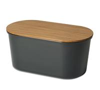 ECHTWERK Bread Box Fresh, Wood, Black, 37 x 17 x 22 cm