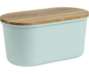 ECHTWERK EW-BK-0195 Bread Box Fresh, Acacia Wood/Melamine, Turquoise, 37 x 17 x 22 cm
