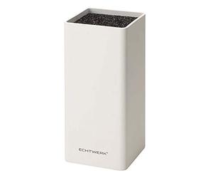 Echtwerk EW-MB-0130 Universal Knife Block Square with Bristle Insert White