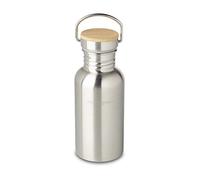 ECHTWERK Practical drinking bottle made of stainless steel with bamboo lid, 500 ml