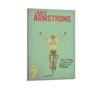 ECHUN Bicycle Poster Lance Armstrong Decorative Canvas Wall & Art Picture Painting 08x12inch(20x30cm)