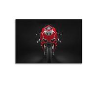 ECHUN Motorcycle Poster for Ducati Panigale V4 R Sport Bike Decorative Canvas Wall & Art Picture Painting 24x36inch(60x90cm)