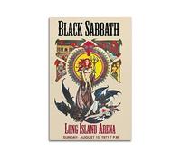 ECHUN Vintage Poster Black Sabbath LONC ISLAND ARENA Decorative Canvas Wall & Art Picture Painting 12x18inch(30x45cm)