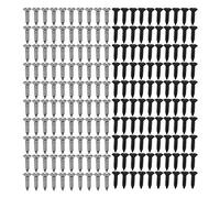 Echwave 200 Piece Bass And Guitar Pickguard Mounting Screws Scratch Plate, Silver And Black