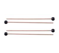 Echwave 4 pieces soft rubber sticks bell mallet for bells game xylophone bell music black