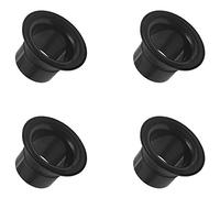 Echwave 4X Bass Drum Enhancer ABS Rubber Bass Drum Kick Enhancer with Black Port Hole Protector,Mic Hole Drum,Black