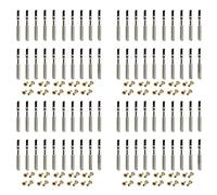 Echwave 80 Pcs Lyre Harp Tuning Pin Nails with 80 Pcs Rivets Set for Lyre Harp Small Harp Musical Stringed Instrument