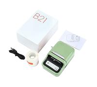 Echwave B21 Barcode Label Maker Wireless Thermal Printer for Office Commercial Pocket Mini Bluetooth Printer with Label,Green