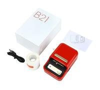 Echwave B21 Barcode Label Maker Wireless Thermal Printer for Office Commercial Pocket Mini Bluetooth Printer with Label,Red