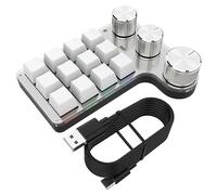 Echwave RGB 12 Keys 3 Knobs Custom Macro Keyboard USB Hotswap Keyboard White