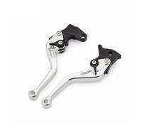 ECKBRJA Adjustable Motorcycle Brake Clutch Lever Front Rear Drum Brake Levers for Aprilia RS4 125 2011-2017 Clutch Lever(Silver 147mm)