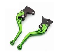ECKBRJA Adjustable Motorcycle Brake Clutch Lever Front Rear Drum Brake Levers for Aprilia RS4 125 2011-2017 Clutch Lever(Green 147mm)