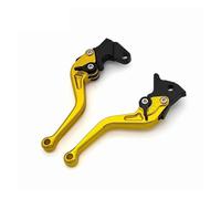 ECKBRJA Adjustable Motorcycle Brake Clutch Lever Front Rear Drum Brake Levers for Aprilia RS4 125 2011-2017 Clutch Lever(Gold 147mm)