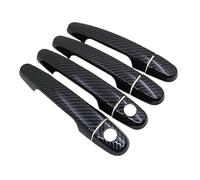 ECKBRJA Car Door Handle 2014-2022 for Toyota for Aygo Carbon Fiber Door Handles Cover(2 Keyhole)