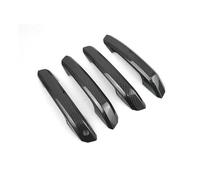 ECKBRJA Car Door Handle Car Exterior Door Handle Doors Bowl Cover Trim for A4 B9 A5 2017 2018 2019 LHD(Carbon Style Handle)
