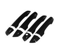 ECKBRJA Car Door Handle Exterior Door Handle Moulding Cover Trim W/Keyless Entry Decor for Civic 10th Gen 2016-2021(Gloss Black)