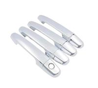 ECKBRJA Car Door Handle for Peugeot 108 2014-2022 Carbon Fiber Door Handles Cover(A 1 Keyhole)