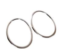 ECKBRJA Car Exterior Front Bumper Head Light Lamp Ring Cover Trim Bezel For N&issan For Juke 2010-2014