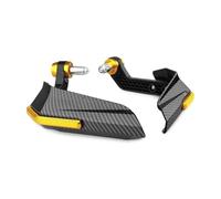 ECKBRJA for 7/8" 22mm Handlebar Motorcycle Brake Clutch Lever Hand Guard Protector Handguard Windshield Universal Handlebar Protector(Gold)