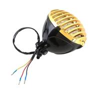 ECKBRJA For Suzuki Motorcycle Vintage Old Bezel Grille Headlight Gold Front Lamp Universal Head Lamp Guard