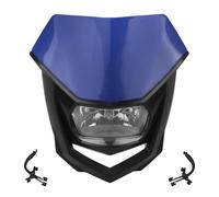 ECKBRJA For Suzuki Universal Motorcycle Headlight Lamp Accessories Enduro Motocross Head Lamp Guard(BLUE)