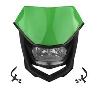 ECKBRJA For Suzuki Universal Motorcycle Headlight Lamp Accessories Enduro Motocross Head Lamp Guard(GREEN)