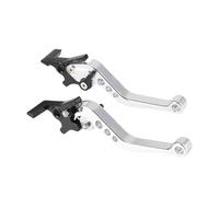 ECKBRJA for Universal Front and Rear Disc Brakes Bike Adjustable Grip Motorcycle Clutch Brake Handle Drum Lever Clutch Lever(Silver)
