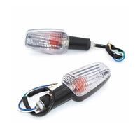ECKBRJA For VTEC 1 VTEC 2 CB400 CB 400 Motorcycle Lamp 3 Wires Front Indicator Flashers Turn Signal Light Turning Indicators(White)