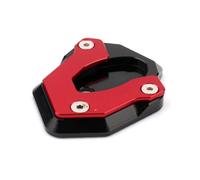 For ZX-6R ZX6R ZX 6R ZX-10R ZX10R ZX 10R Motorcycle Kickstand Foot Side Stand Extension Support Plate Pad Motorcycle Footrests(Red,ZX10R)