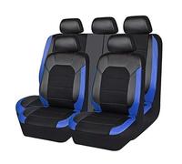 ECKBRJA Front Rear Seat Covers For Mitsubishi For Pajero For Eclipse For Cross L200 ASX Car Seat Cover(Black blue)