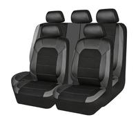 ECKBRJA Front Rear Seat Covers For Mitsubishi For Pajero For Eclipse For Cross L200 ASX Car Seat Cover(Black Gray)