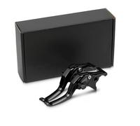 ECKBRJA Motorcycle Adjustable 2-Finger Short Handle Brake Clutch Lever for Triumph for Street Triple 675 2008-2016 Not R RX Clutch Lever(Black)