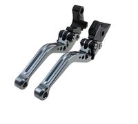 ECKBRJA Motorcycle Adjustable Handles Lever Short Brake Clutch Levers for XT660 XT660R XT660X for Tenere XT 660 2004-2017 Clutch Lever(Silver,Short)
