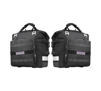ECKBRJA Motorcycle for Motorcycle Saddle Bag with Removable Waterproof Inner Side Travel Luggage Pack Pannier Quick Release(Black 2 pcs)