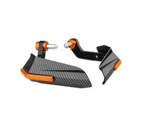 ECKBRJA Motorcycle Hand Guard for CB650R CBR650R CBR650F CNC Handlebar Brake Clutch Lever Protector Hand Guards(Orange)