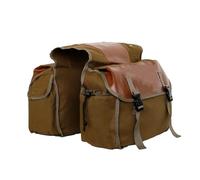 ECKBRJA Motorcycle Motorbike Saddle Travel Waterproof Panniers Box Side Tools Bag for Royal Enfield for Bullet(Deep Brown 2)