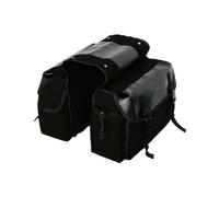 ECKBRJA Motorcycle Motorbike Saddle Travel Waterproof Panniers Box Side Tools Bag for Royal Enfield for Bullet(Black 2)