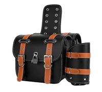 ECKBRJA Motorcycle Motorcycle SaddleBag Large Capacity Motorbike Side Bags Storage Tool for Suzuki(Brown)