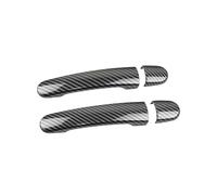 ECKBRJA Moulding Panel Trim Exterior Door Handle Covers Protective Trim for VW for Golf 4 for Jetta for Bora MK4 for Rabbit A4 1J for Passat B5(Carbon C)