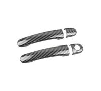 ECKBRJA Moulding Panel Trim Exterior Door Handle Covers Protective Trim for VW for Golf 4 for Jetta for Bora MK4 for Rabbit A4 1J for Passat B5(Carbon b)